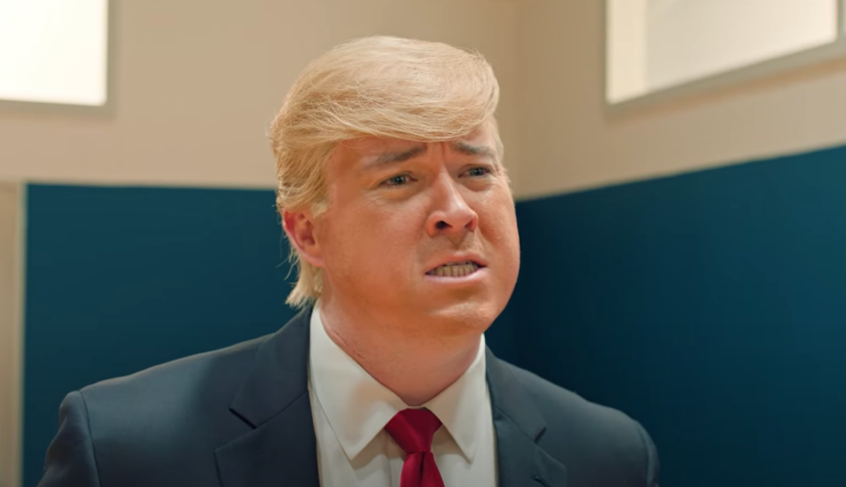 Trump’s 399 gold sneakers skewered in SNL skit ‘White Men Can’t Jump